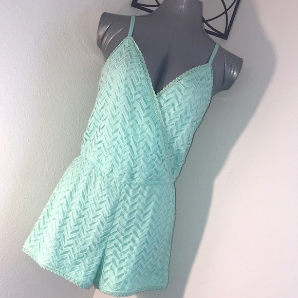 Miss Chievous Pants - Chevron Lace Romper